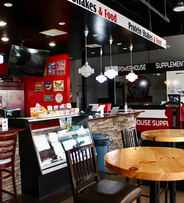 Mandwhich juice bar and lounge at the NE gym