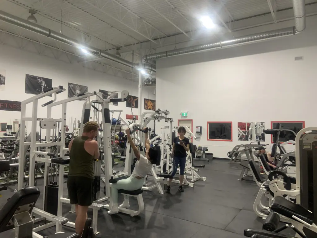 Members training on the machines at the SE Calgary gym